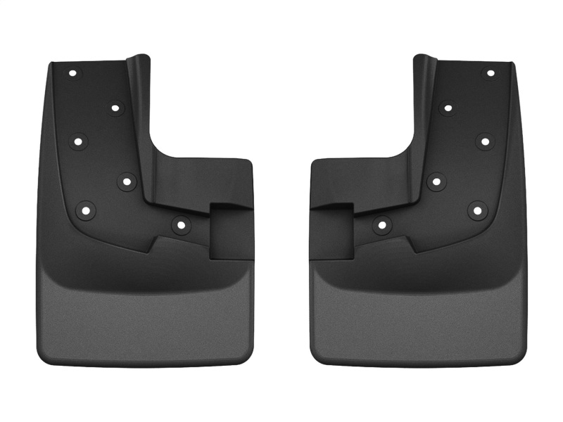 Ford Ranger Raptor Mud Flaps - Front - WeatherTech - No-Drill DigitalFit - Black - `24-`25