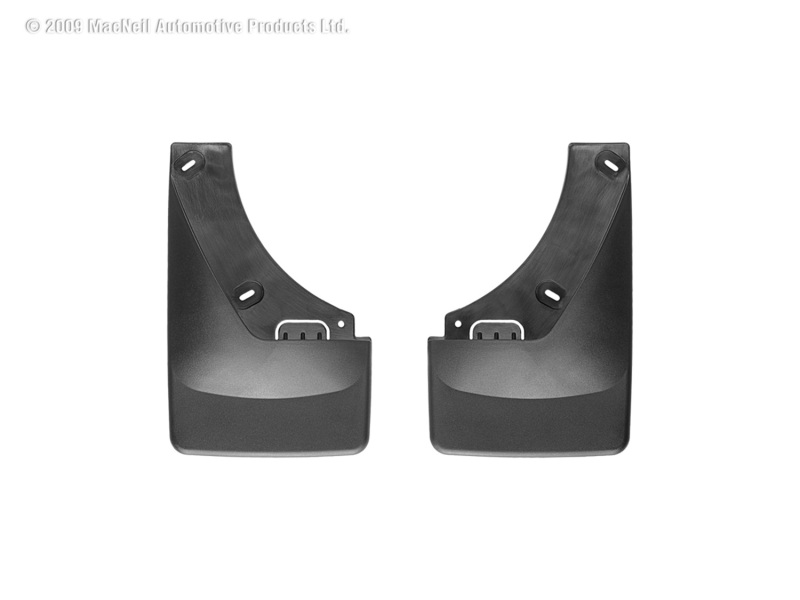 Cadillac Escalade Mud Flaps - WeatherTech - No-Drill DigitalFit - Black - `07-`13