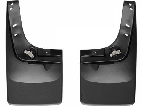 Ford Super Duty Mud Flaps - WeatherTech - No-Drill DigitalFit - Black - `11-`27