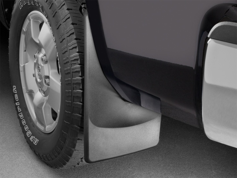 Toyota Tundra Mud Flaps - Rear - WeatherTech - No-Drill DigitalFit - Black - `07-`13