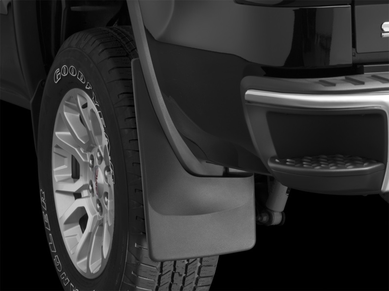 GMC Sierra Mud Flaps - WeatherTech - No-Drill DigitalFit - Black - `14-`27