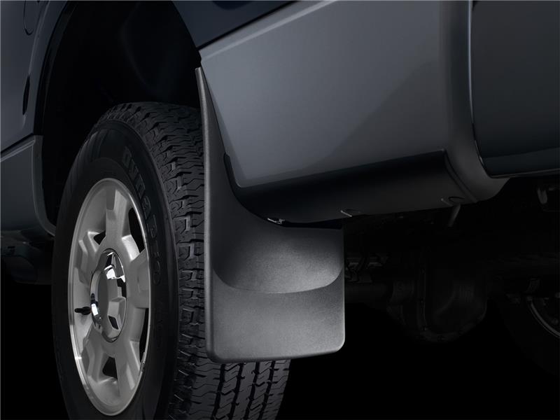 GMC Acadia Mud Flaps - Rear - WeatherTech - No-Drill DigitalFit - Black - `13-`27