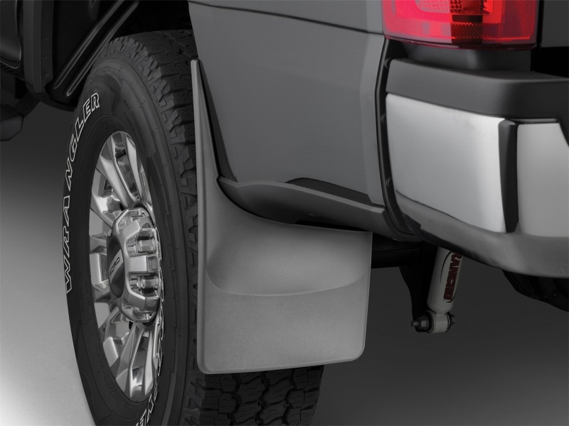 Ford F-550 Mud Flaps - WeatherTech - No-Drill DigitalFit - Black - `17-`27