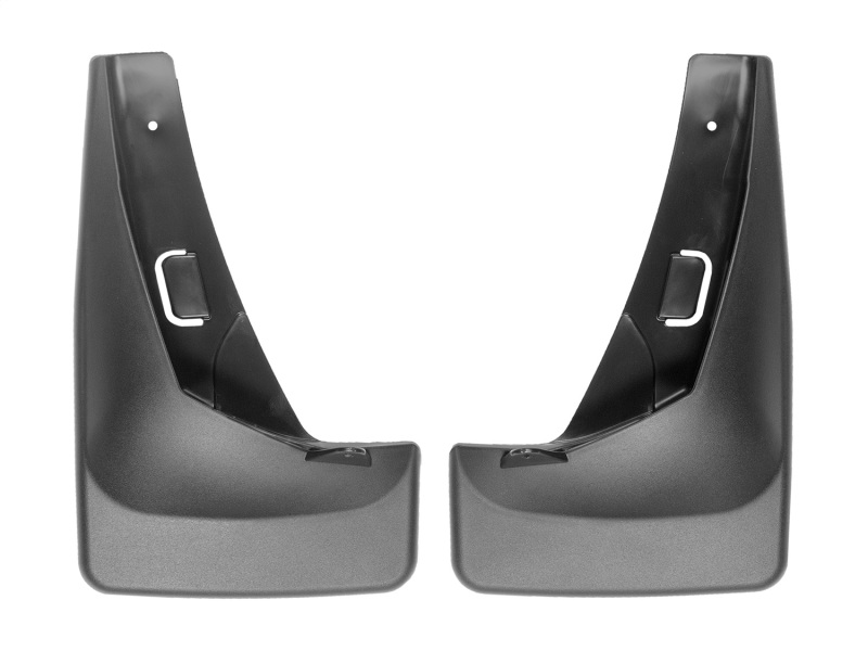 Nissan Rogue Mud Flaps - Rear - WeatherTech - No-Drill DigitalFit - Black - `14-`27