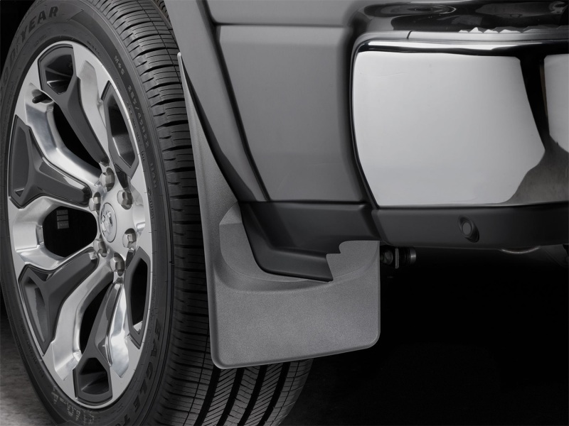 Dodge Ram Mud Flaps - Rear - WeatherTech - No-Drill DigitalFit - Black - `19-`27