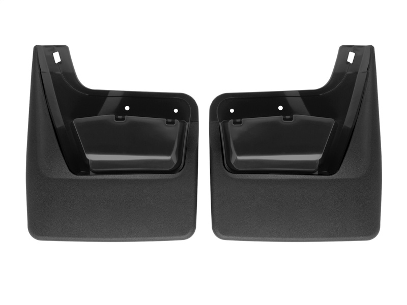 GMC Sierra Mud Flaps - Rear - WeatherTech - No-Drill DigitalFit - Black - `19-`27