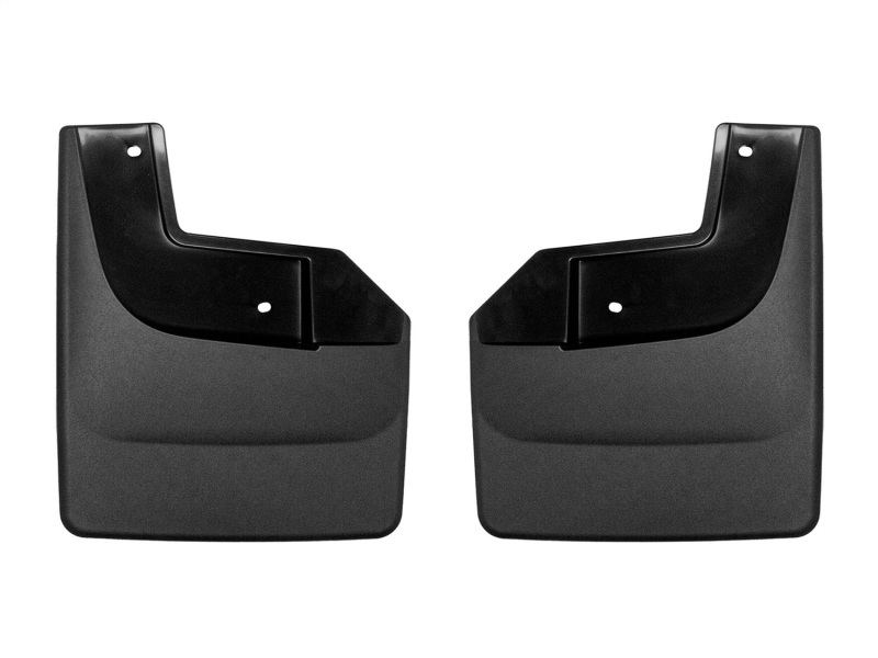 Ford F-150 Mud Flaps - Rear - WeatherTech - No-Drill DigitalFit - Black - `21-`27