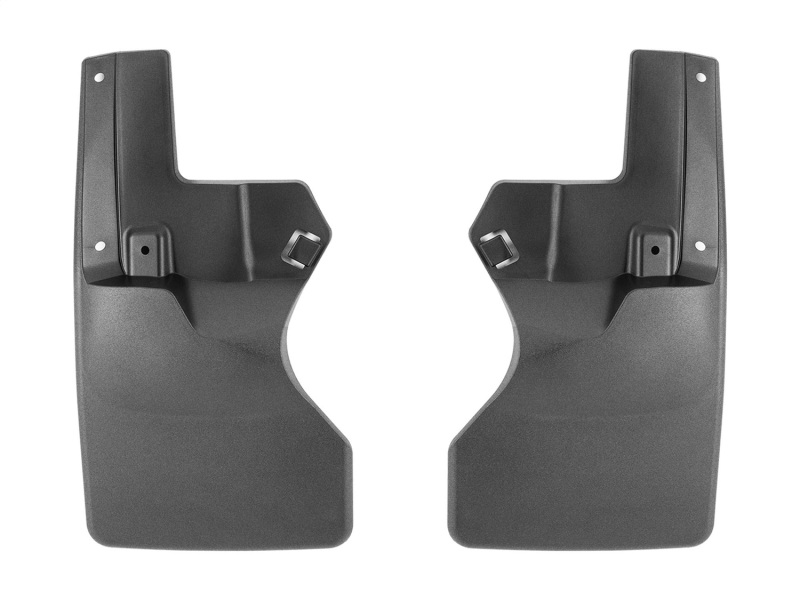 Jeep Gladiator Mud Flaps - Rear - WeatherTech - No-Drill DigitalFit - Black - `20-`24