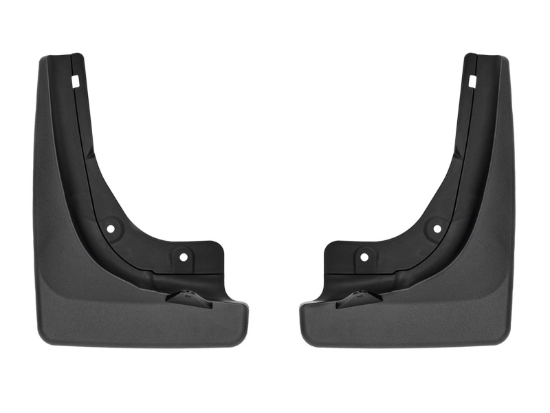 Tesla Model Y Mud Flaps - Rear - WeatherTech - No-Drill DigitalFit - Black - `20-`24