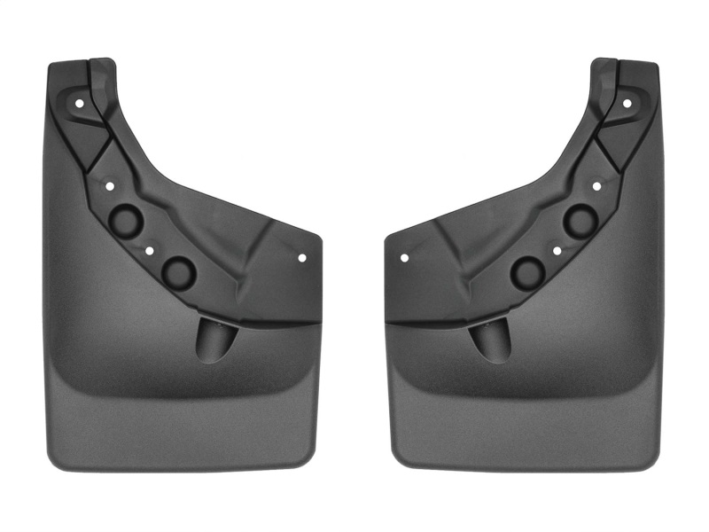 Toyota Tacoma Mud Flaps - Rear - WeatherTech - No-Drill DigitalFit - Black - `24-`25