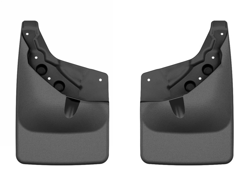 Toyota Tacoma Mud Flaps - Rear - WeatherTech - No-Drill DigitalFit - Black - `24-`25