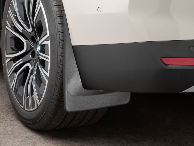 BMW X3 Mud Flap - Rear - WeatherTech - No-Drill DigitalFit® - Black - `25-`26