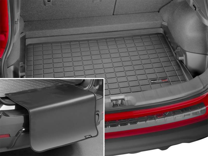 Nissan Rogue Sport Cargo Liner - WeatherTech - Raised Lip with Textured Finish - Black - `17-`27