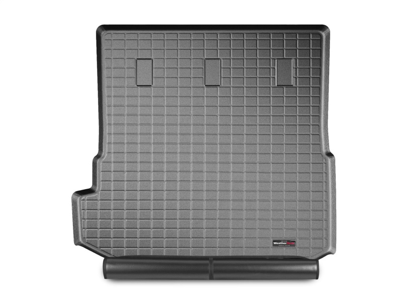 Buick Enclave Cargo Liner with Bumper Protector - Behind 2nd Row Seating - WeatherTech - Textured Finish, Raised Lip - Black - `18-`27
