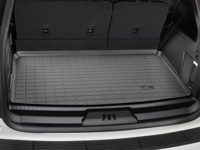 Ford Expedition MAX Cargo Liner - Behind 3rd Row Seating - WeatherTech - Raised Lip/Textured Finish - Black - `18-`27