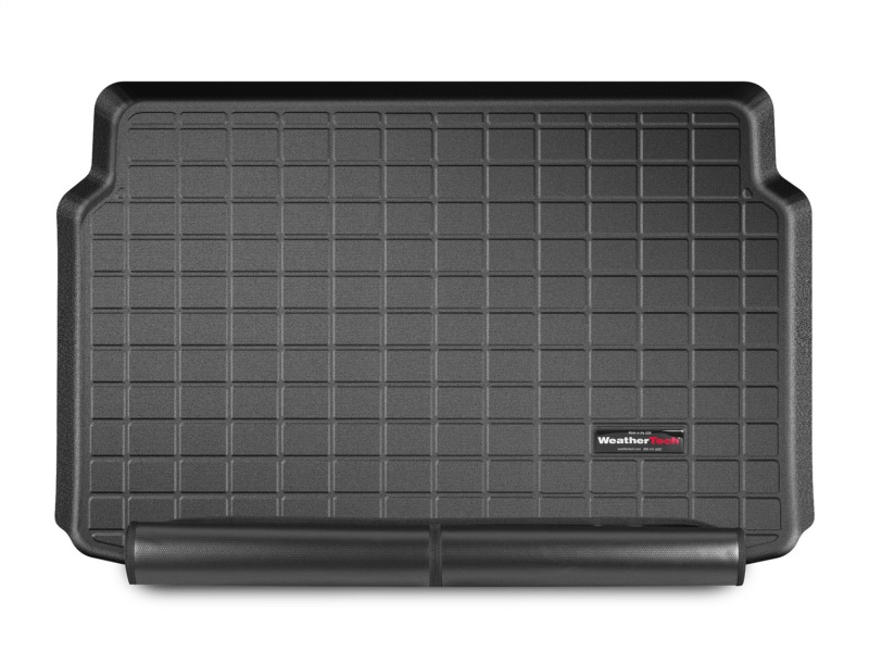 Ford EcoSport Cargo Liner - Behind 2nd Row Seating - WeatherTech - w/ Bumper Protector (Adj Cargo Floor in Middle) - Black - `18-`27