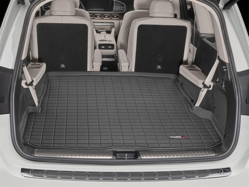 Mercedes-Benz GLS-Class Cargo Liner - Behind 2nd Row Seating - WeatherTech - Raised Lip, Textured Finish - Black - `20-`27