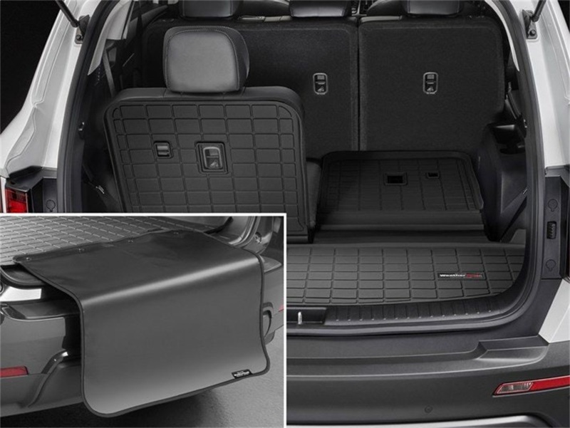 Kia Sorento Cargo Liner - Rear - WeatherTech - With Bumper Protector - Black - `21-`27