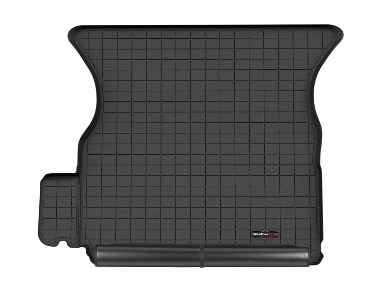 Tesla Model X Cargo Liner - Behind 2nd Row Seating - WeatherTech - w/Bumper Protector - Black - `22-`27