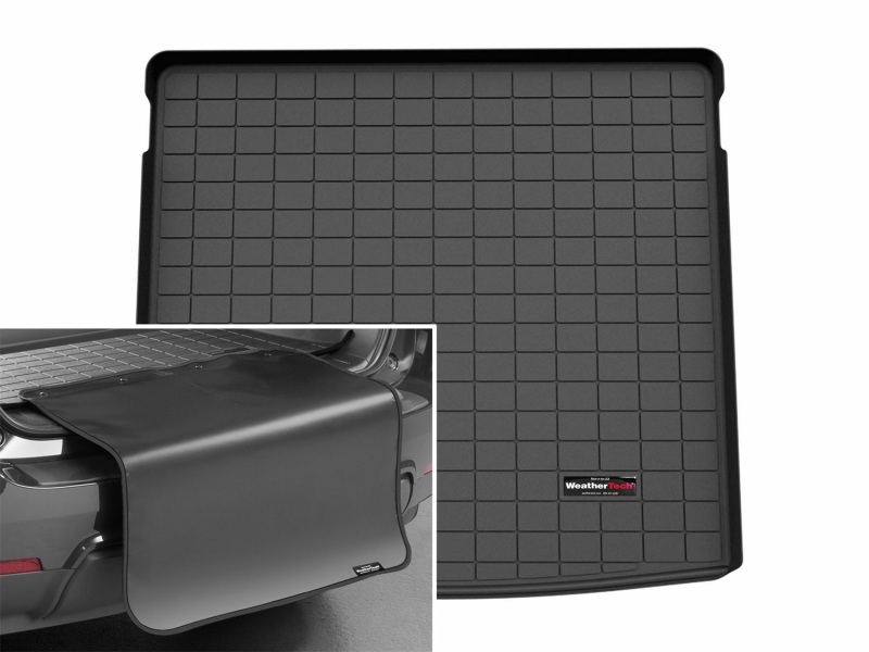 Volkswagen Tiguan Cargo Liner - WeatherTech - Cargo Liner w/Bumper Protector - Black - `25-`26
