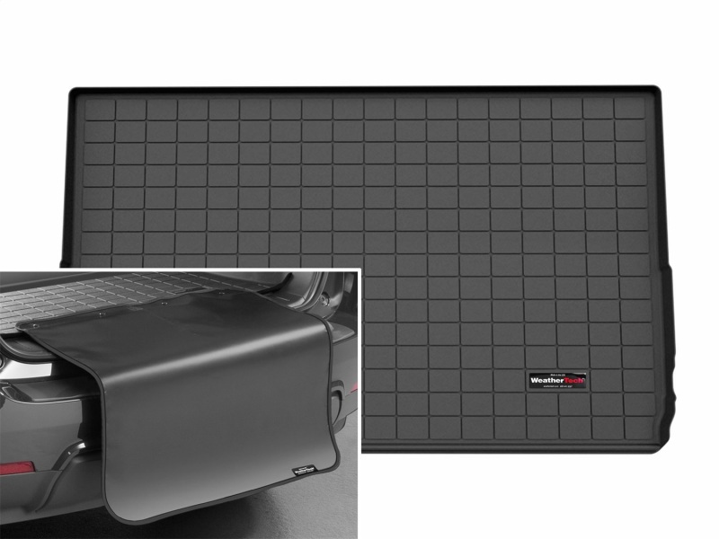 Ford Expedition Max Cargo Liner w/Bumper Protector - Behind 3rd Row Seating - WeatherTech - Black - `25-`26