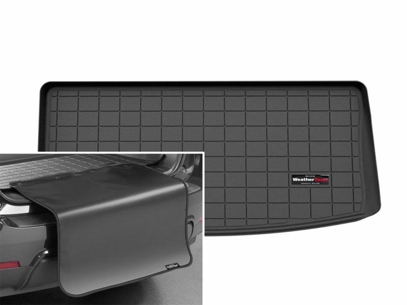 Cadillac Vistiq Cargo Liner - Behind 3rd Row - WeatherTech - Cargo Liner w/Bumper Protector - Black - 2026+