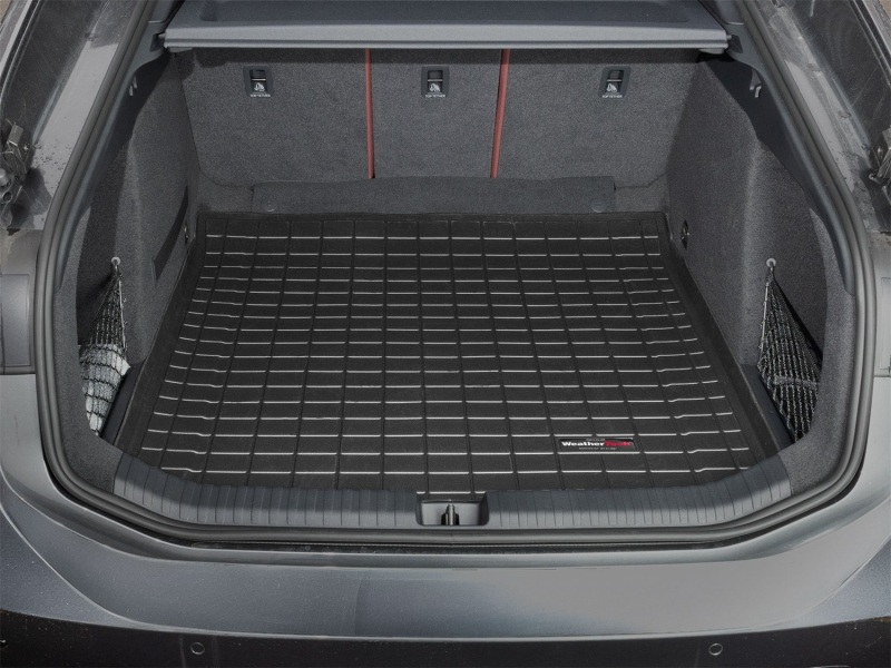 Audi A6 Sportback e-tron Cargo Liner - Behind 2nd Row Seating - WeatherTech - Raised Lip - Black - 2025+