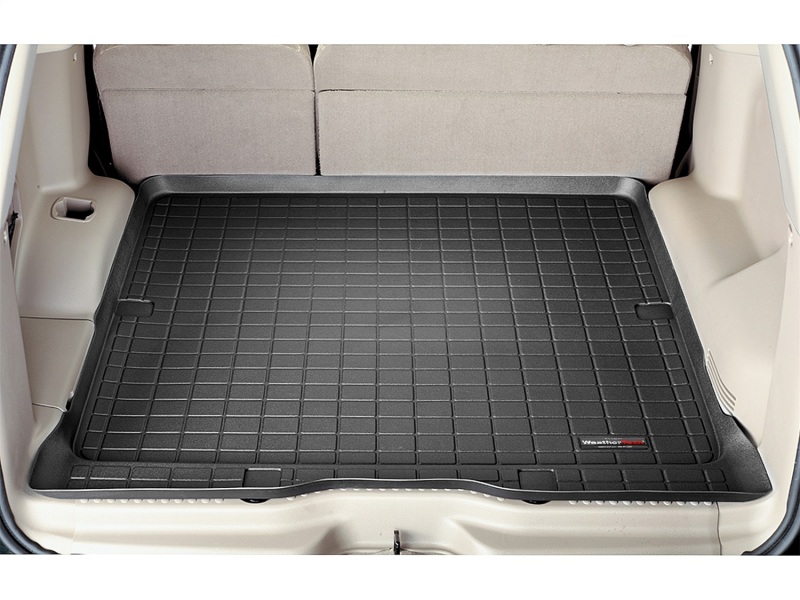 Ford Explorer Cargo Liner - Behind 2nd Row Seating - WeatherTech - Raised Lip, Textured Finish - Black - `02-`05