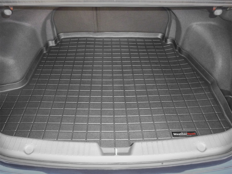 Hyundai Sonata Cargo Liner - Rear - WeatherTech - Raised Lip, Textured Finish - Black - `11-`27