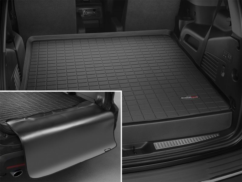 Cadillac Escalade Cargo Liner w/ Bumper Protector - WeatherTech - Black - `15-`27