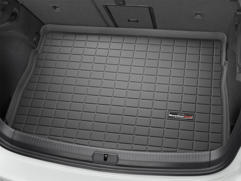 Volkswagen Golf R Cargo Liner - Behind 2nd Row Seating - WeatherTech - Raised Lip - Black - `15-`27