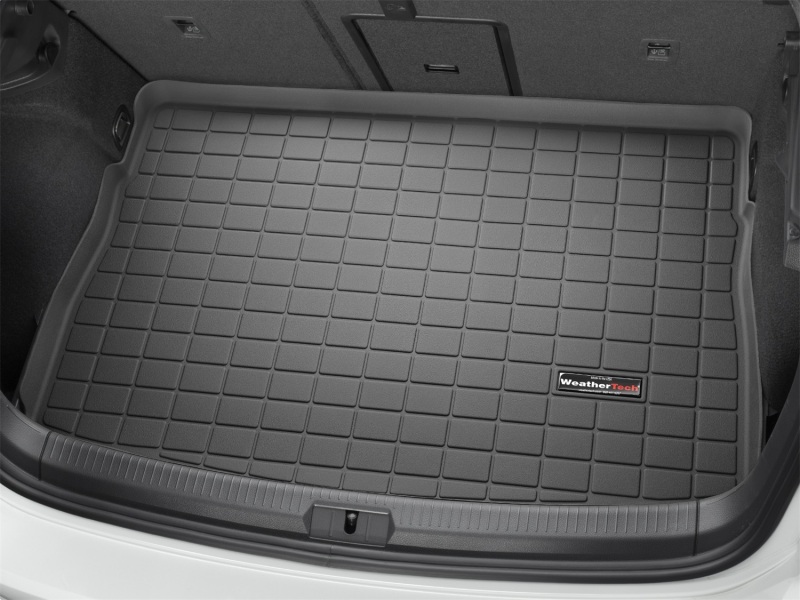 Volkswagen Golf R Cargo Liner - Behind 2nd Row Seating - WeatherTech - Raised Lip - Black - `15-`27