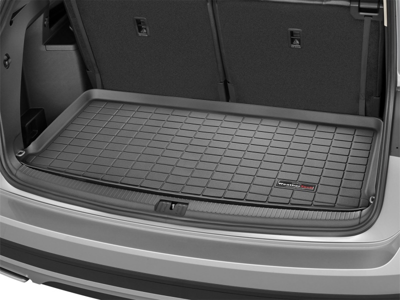 Volkswagen Atlas Cargo Liner - Behind 3rd Row Seating - WeatherTech - Raised Lip - Black - `18-`27