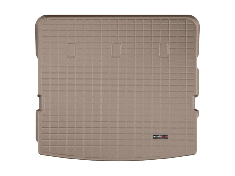 Lincoln Navigator Cargo Liner - Behind 2nd Row Seating - WeatherTech - Raised Lip, Textured Finish, Proprietary Custom Blended TPO - Tan - `18-`27