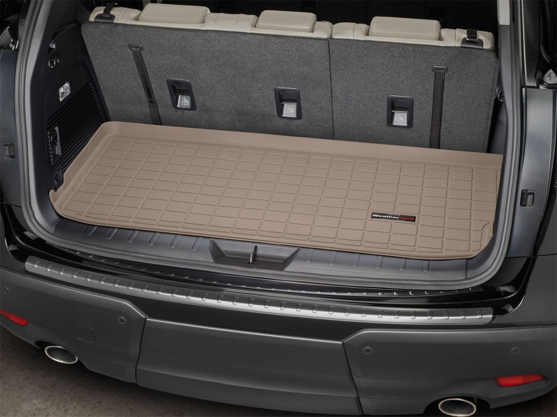 Subaru Ascent Cargo Liners - Behind 3rd Row Seating - WeatherTech - Textured Finish - Tan - `19-`27