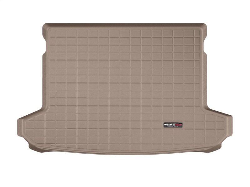 Hyundai Tucson Cargo Liners - WeatherTech - Behind 2nd Row Seating; Raised Lip; Textured Finish - Tan - `19-`27