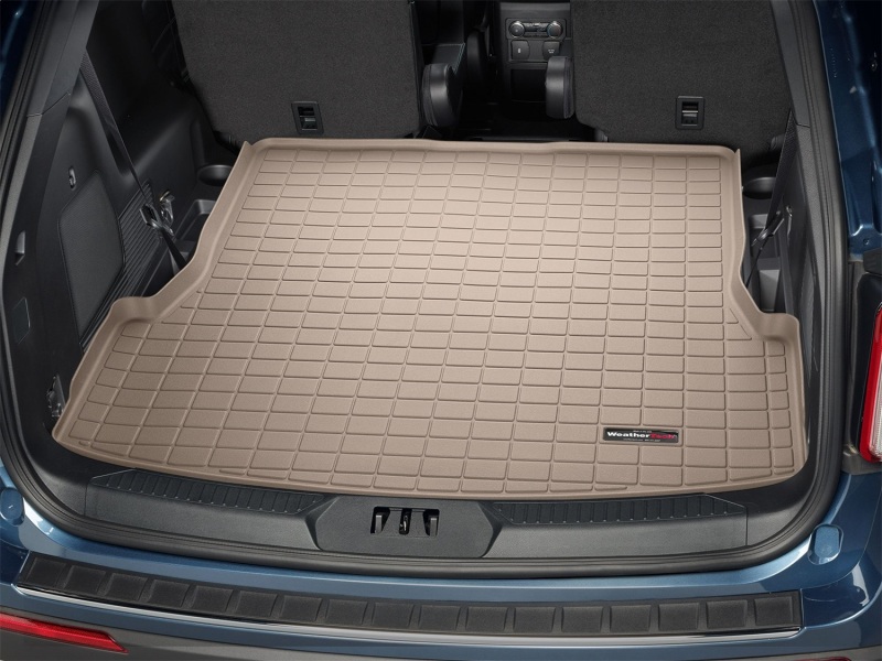 Ford Explorer Cargo Liner - WeatherTech - Raised Lip - Tan - `20-`27