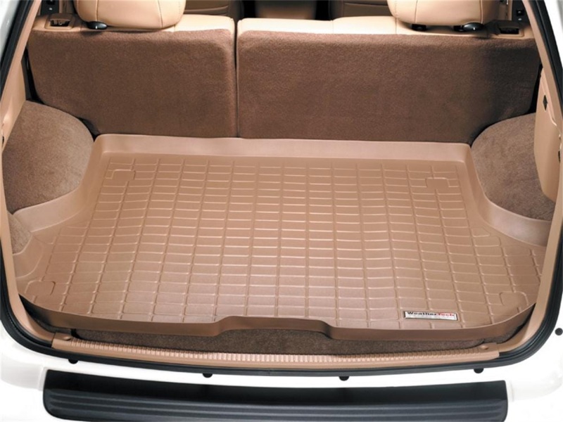 Jeep Grand Cherokee Cargo Liner - Behind 2nd Row Seating - WeatherTech - Raised Lip - Tan - `99-`04