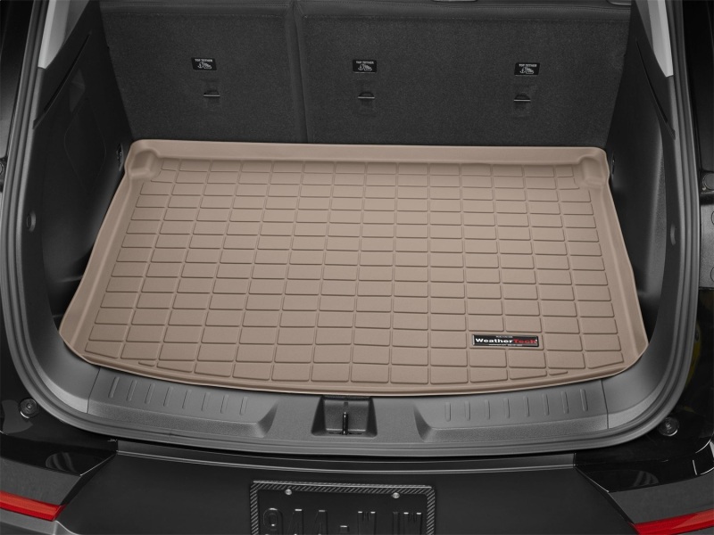 Chevrolet TrailBlazer Cargo Liner - Rear - WeatherTech - Raised Lip, Textured Finish - Tan - `21-`27