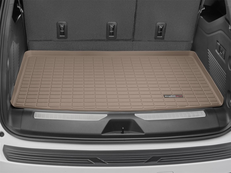 Chevrolet Suburban Cargo Liner - WeatherTech - Raised Lip - Tan - `21-`27