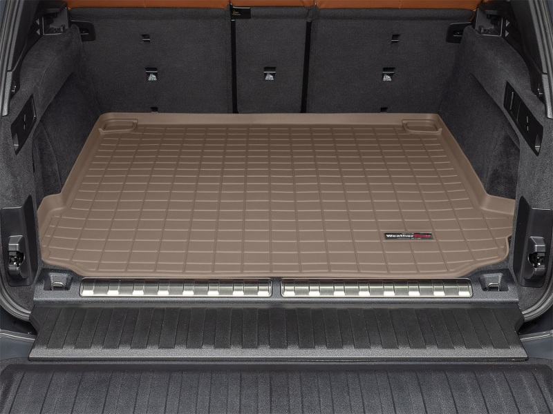 BMW X5 Cargo Liner - Cargo Area (Behind 2nd Row) - WeatherTech - Custom-Fit TPO with Raised Lip and Textured Finish - Tan - `21-`27