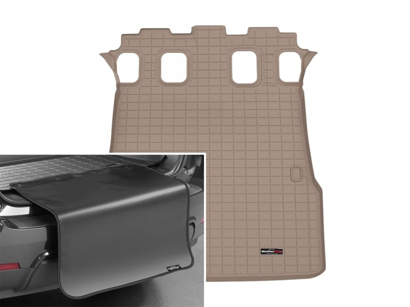 Toyota 4Runner Cargo Liner - WeatherTech - Cargo Liner w/Bumper Protector - Tan - `25-`26