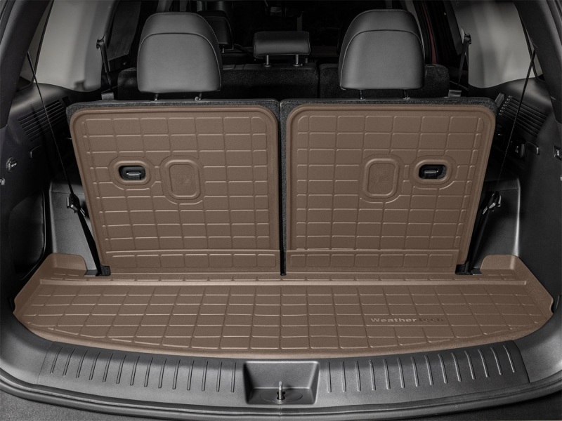 Hyundai Santa Fe Seatback Cargo Liner - Behind 3rd Row Seating - WeatherTech - HP - Tan - `24-`26