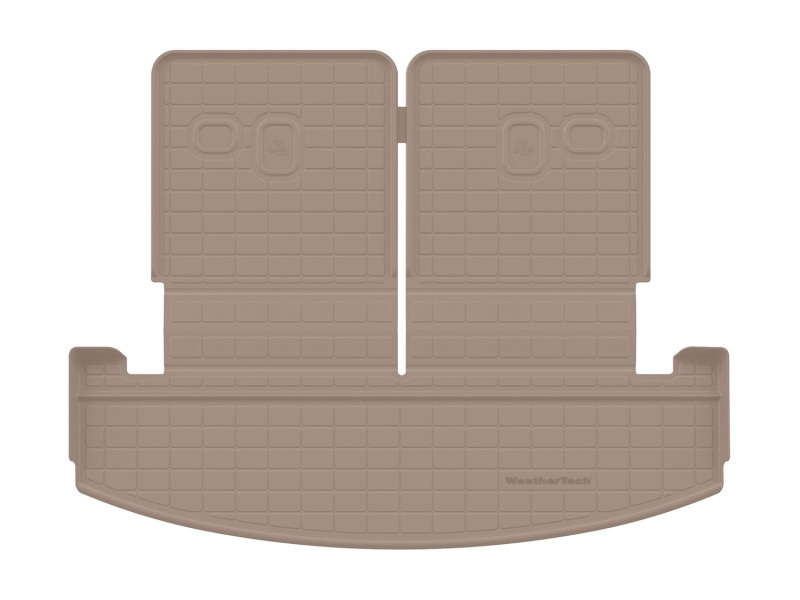 Hyundai Santa Fe Hybrid Seatback Cargo Liner - Behind 3rd Row Seating - WeatherTech - HP - Tan - `24-`26