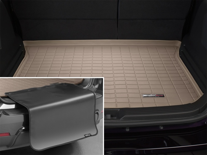 Ford Edge Cargo Liner - Rear - WeatherTech - w/ Bumper Protector - Tan - `07-`12