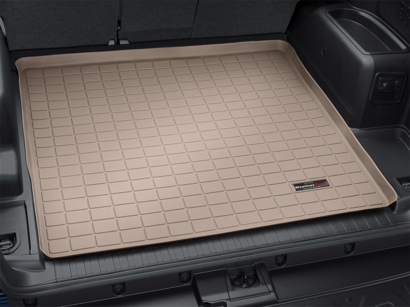 Toyota 4Runner Cargo Liner - Behind 2nd Row Seating - WeatherTech - Raised Lip, Textured Finish - Tan - `10-`27
