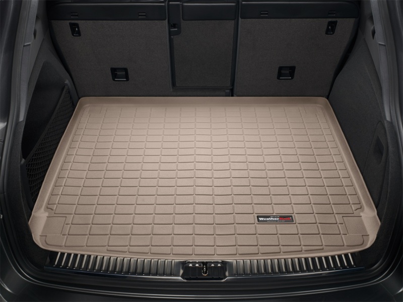 Porsche Cayenne Cargo Liner - WeatherTech - Raised Lip - Tan - `11-`27