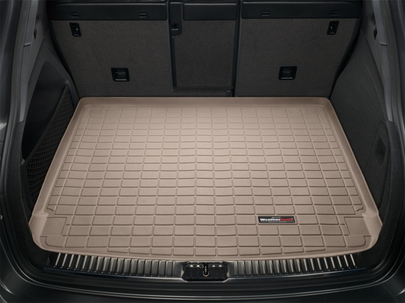 Porsche Cayenne Cargo Liner - WeatherTech - Raised Lip - Tan - `11-`27