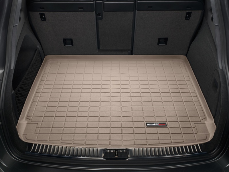 Porsche Cayenne Cargo Liner - WeatherTech - Raised Lip - Tan - `11-`27