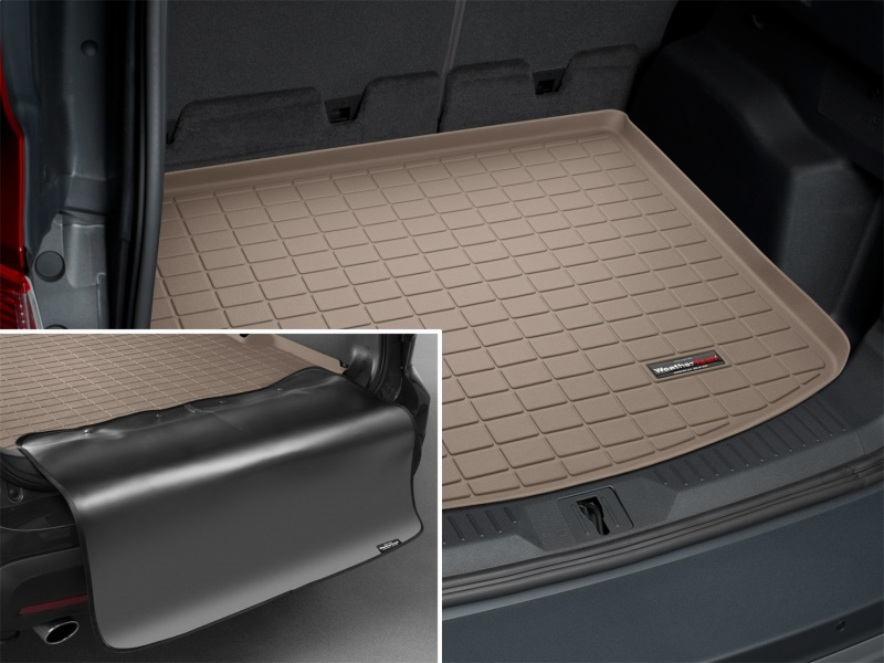 Ford Escape Cargo Liner - WeatherTech - w/ Bumper Protector - Tan - `13-`16